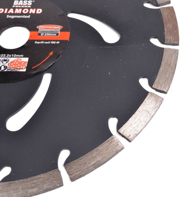 Tarcza diamentowa Bass Polska do betonu 230 mm 2290 (5902067603901) - obraz 3
