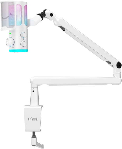 Микрофон конденсаторный Fifine TAM6W White - Фото 2 Микрофон конденсаторный Fifine TAM6W White - изображение 2