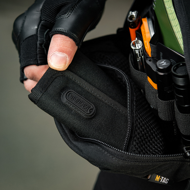 Сумка через плечо поясная армейская M-Tac Companion Bag Small Ranger Black Черный (9143) - изображение 7