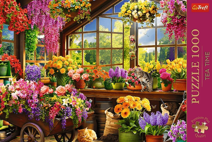 Puzzle Trefl Premium Plus Quality Tea Time Przygotowania do wiosny 1000 elementów (5900511108408) - obraz 3
