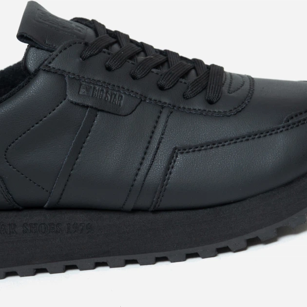 Sneakersy damskie skórzane do kostki Big Star Oo274573 906 41 Czarne (5900714800925) - obraz 6