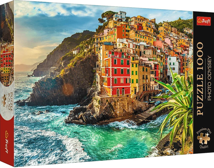 Puzzle Trefl Premium Plus Quality Photo Odyssey: Miasteczko Riomaggiore Włochy 1000 elementów (5900511108552) - obraz 1