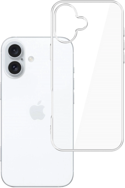 Панель 3MK Clear Case для Apple iPhone 16 Transparent (5903108579520) - зображення 1