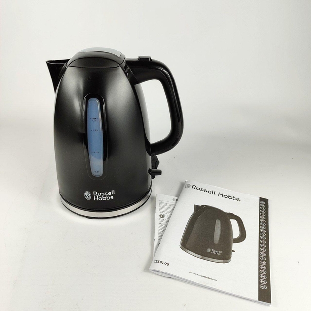 Электрочайник Russell Hobbs Teхtures Plus Black 22591-70 3838 б/у - изображение 4