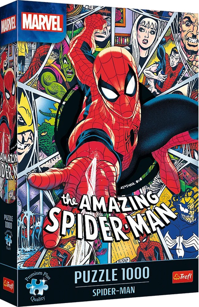 Puzzle Trefl Premium Plus Quality Marvel Spider Man 1000 elementów (5900511108590) - obraz 1