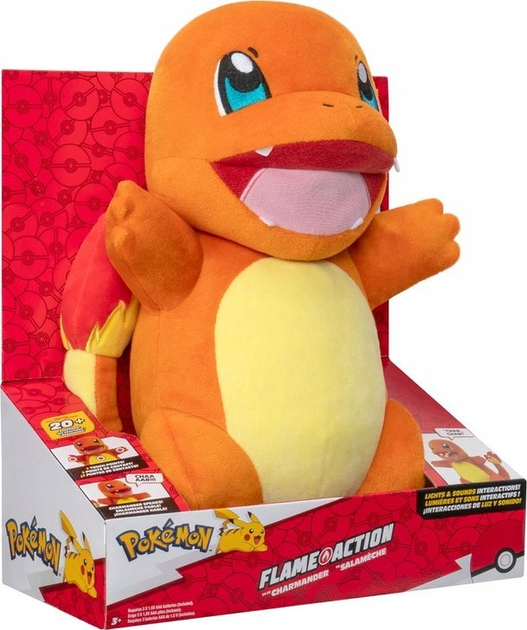 Плюшева іграшка Jazwares Power Action Charmander 25 см (191726758556) - зображення 2