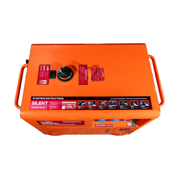 Генератор дизельний однофазний 5 кВт Bison BS8500Q (41-00412) - зображення 3