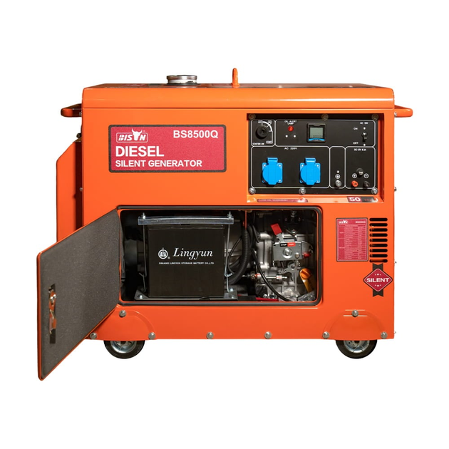 Генератор дизельний однофазний 5 кВт Bison BS8500Q (41-00412) - зображення 9