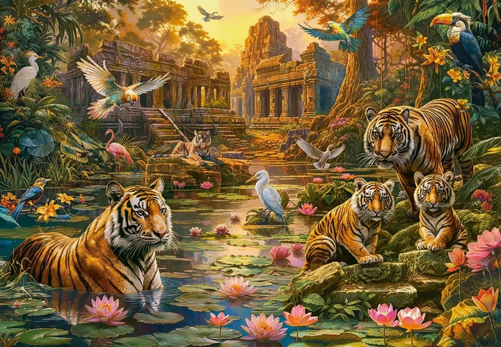 Puzzle Castorland Tigers Paradise 1000 elementów (5904438105199) - obraz 2