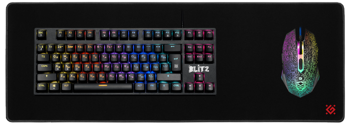 Килимок для миші Defender Black XXL One 680x240 мм Чорний - зображення 4