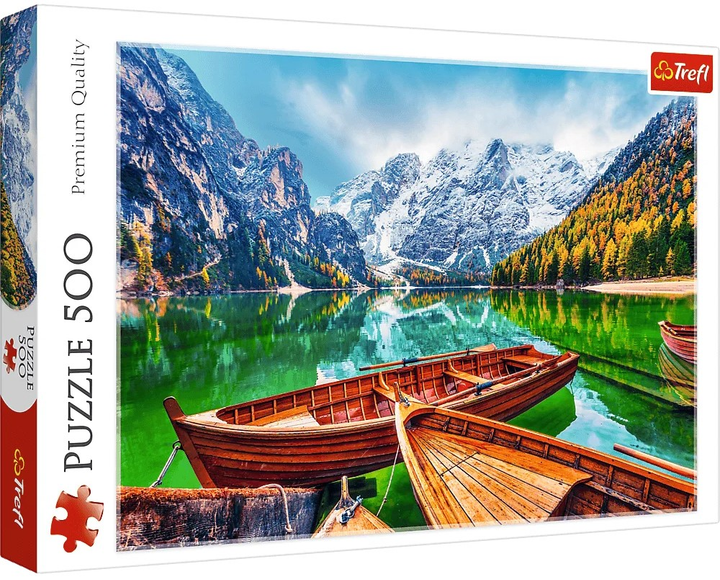 Puzzle Trefl Premium Quality Jezioro Braies Włochy 500 elementów (5900511374865) - obraz 1