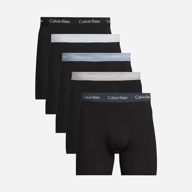 Zestaw majtek boxer męski Calvin Klein 000NB3794A M 5 szt Czarny (8720639726318) - obraz 1