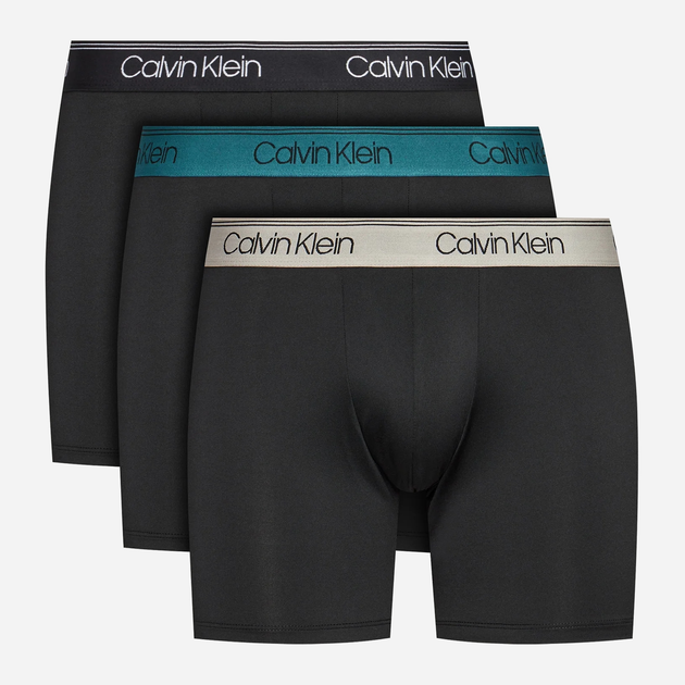 Zestaw majtek boxer męski Calvin Klein 000NB2570A L 3 szt Czarny (8720639817788) - obraz 1