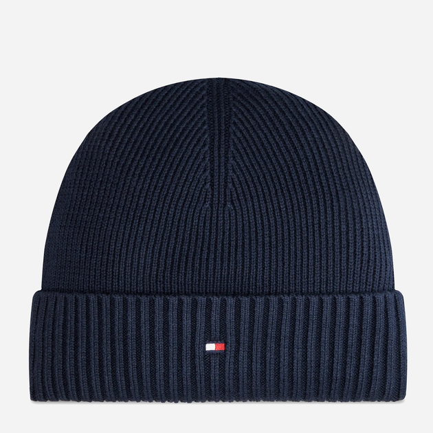 Czapka beany męska Tommy Hilfiger AM0AM12796 One Size Granatowa (8720637874950) - obraz 1