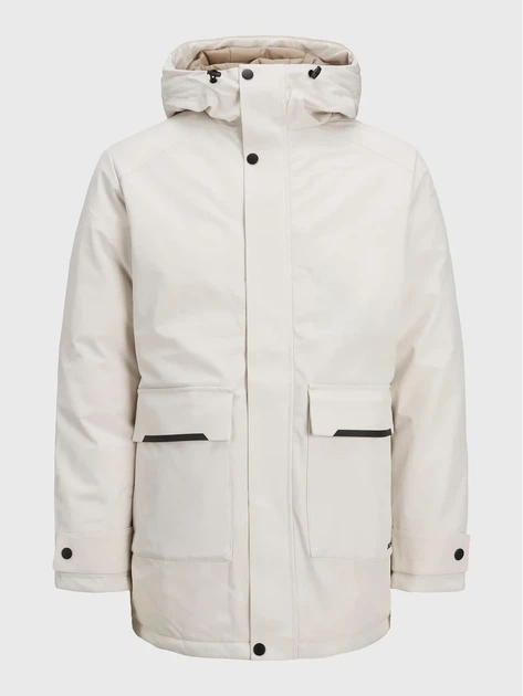 Куртка парка Jack&Jones Tiko White Білий S 12211896 - Фото 3 Куртка парка Jack&Jones Tiko White Білий S 12211896 - зображення 3