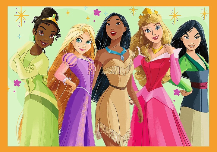 Пазл Trefl Disney Казкові історії принцес 4 в 1 207 елементів (5900511346510) - зображення 5