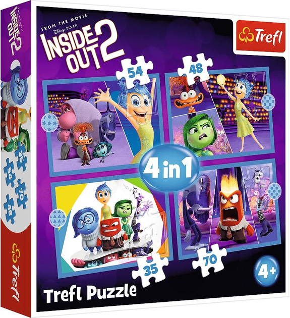 Puzzle Trefl W głowie się nie mieści 2 4 w 1 207 elementów (5900511346527) - obraz 1