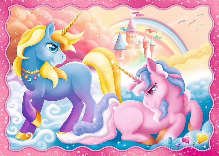 Puzzle Trefl Jednorożce i magia 4 w 1 71 element (5900511343892) - obraz 4