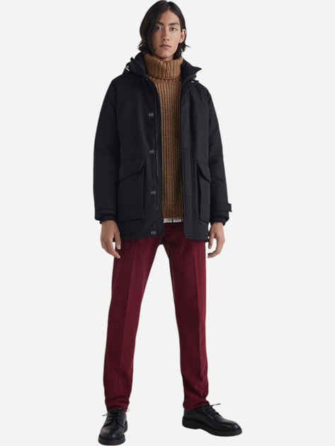 Kurtka parka męska z kapturem Tommy Hilfiger MW0MW27689-BDS M Czarna (8720641465557) - obraz 3