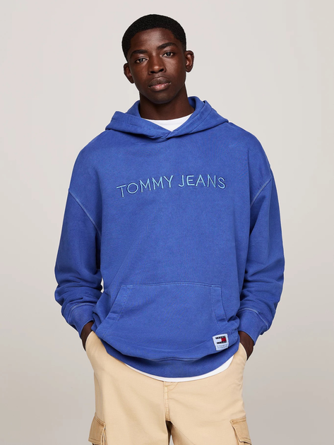 Худі оверсайз чоловіче Tommy Hilfiger DM0DM19741-C8T XL Синє (8720637246993) - зображення 1