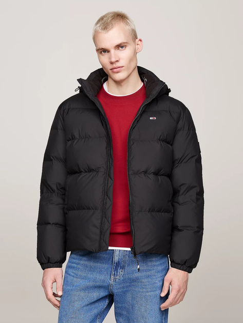 Пуховик зимовий короткий чоловічий Tommy Hilfiger DM0DM19786-BDS L Чорний (8720637318300) - зображення 1