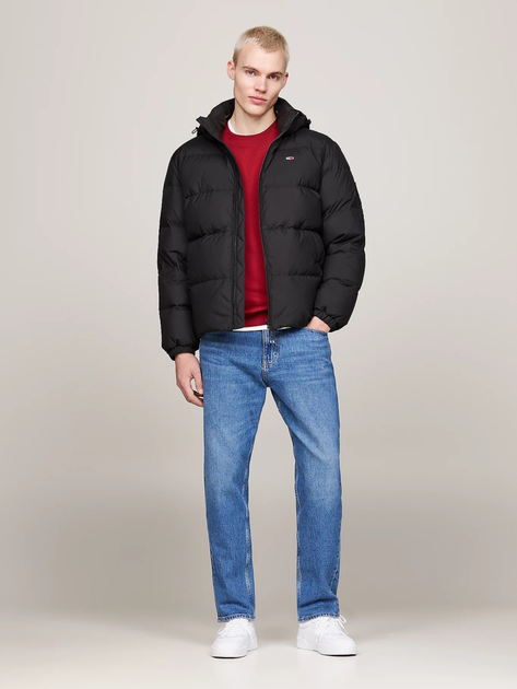 Пуховик зимовий короткий чоловічий Tommy Hilfiger DM0DM19786-BDS L Чорний (8720637318300) - зображення 3