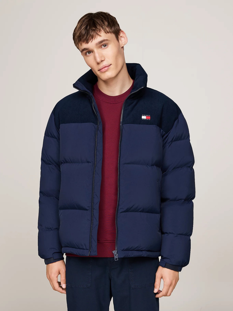 Пуховик зимовий короткий чоловічий Tommy Hilfiger DM0DM20004-C1G M Темно-синя (8720637321201) - зображення 1