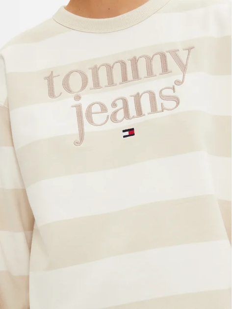 Bluza damska bez kaptura Tommy Hilfiger DW0DW19041-ACG M Beżowa (8720637222645) - obraz 5
