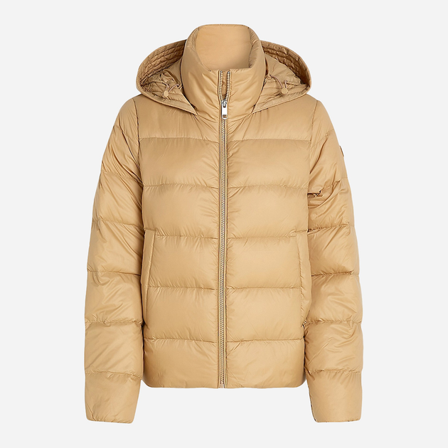Пуховик зимовий короткий жіночий Tommy Hilfiger WW0WW43581-RBL S Бежевий (8720637720356) - зображення 5