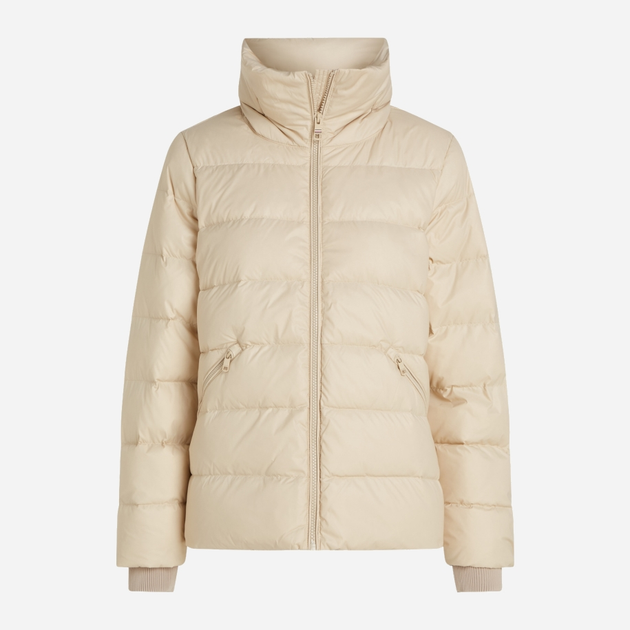 Пуховик зимовий короткий жіночий Tommy Hilfiger WW0WW43118-ACI L Бежевий (8720637659298) - зображення 5