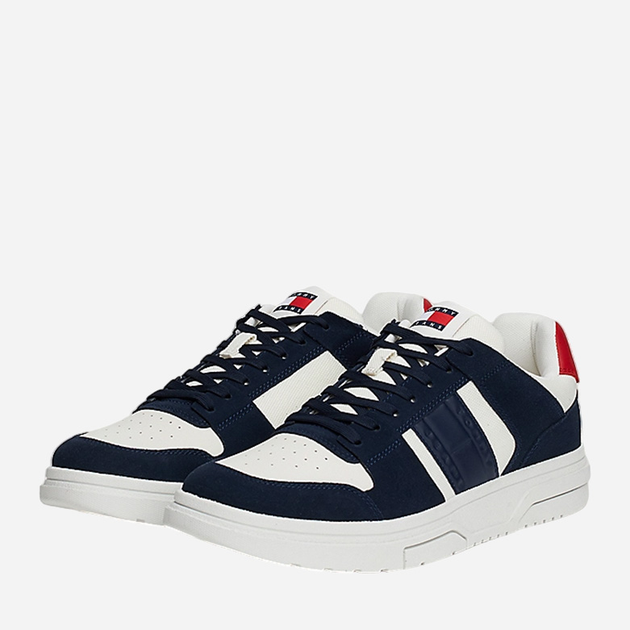 Sneakersy męskie skórzane Tommy Hilfiger EM0EM01457-C1G 43 Granatowe (8720637381090) - obraz 2