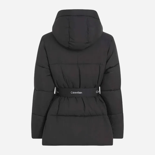 Пуховик зимовий короткий жіночий Calvin Klein J20J224107-BEH S Чорний (8720639428816) - зображення 4