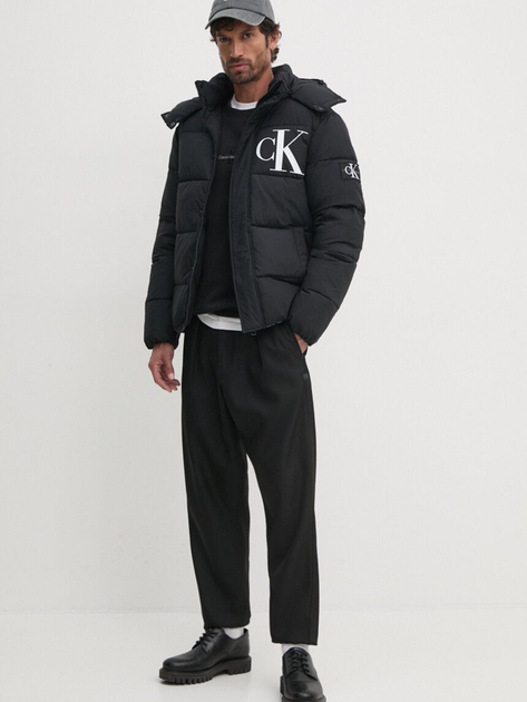 Куртка зимова коротка чоловіча Calvin Klein J30J326104-BEH L Чорна (8720639460090) - зображення 3