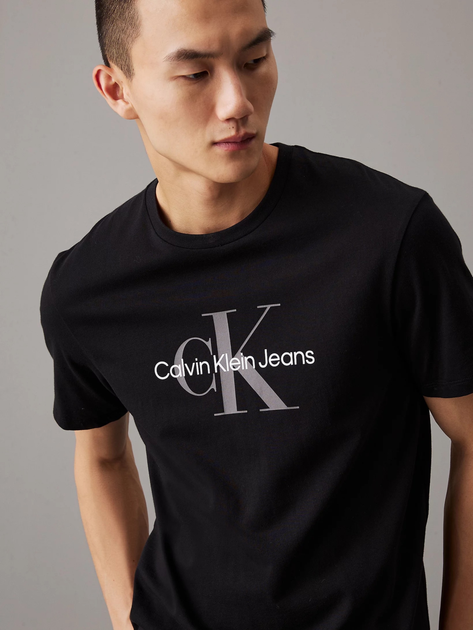 Футболка бавовняна довга чоловіча Calvin Klein 00040EM286-UB1 XL Чорна (8720639846382) - зображення 4