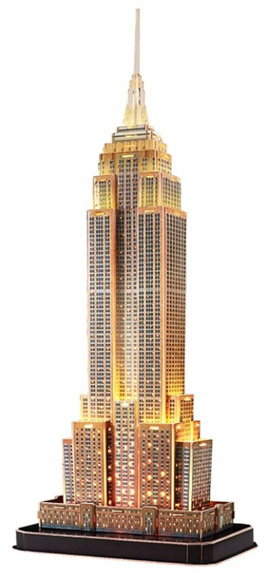 Пазл 3D Cubic Fun Empire State Building Нічна версія 37 елементів (6944588205393) - зображення 2