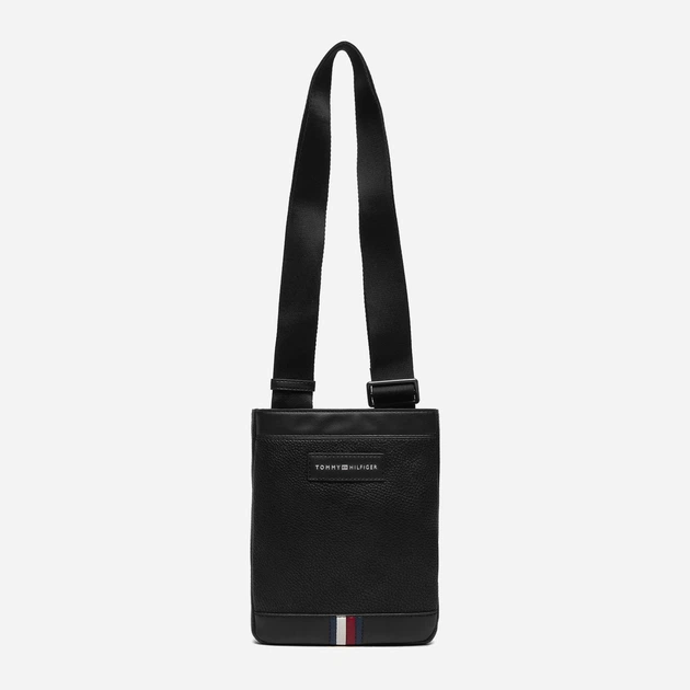 Сумка планшет через плече чоловіча Tommy Hilfiger AM0AM12708-BDS Чорна (8720637870082) - зображення 3