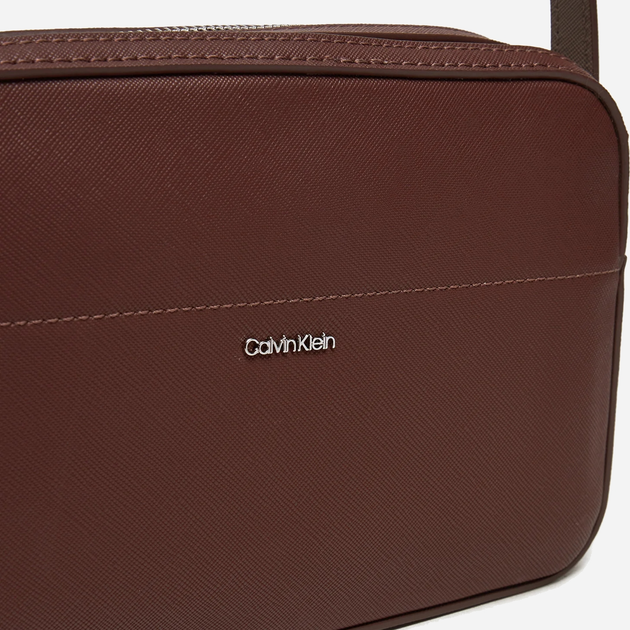 Сумка крос-боді через плече жіноча Calvin Klein K60K612571-HJM Коричнева (8720639578801) - зображення 4