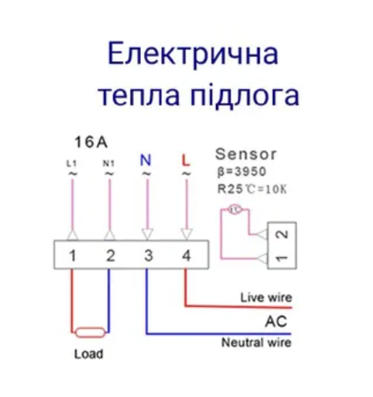 Терморегулятор кімнатний термостат для теплої підлоги AVATTO Tuya Wi -Fi ME88 16А - изображение 4