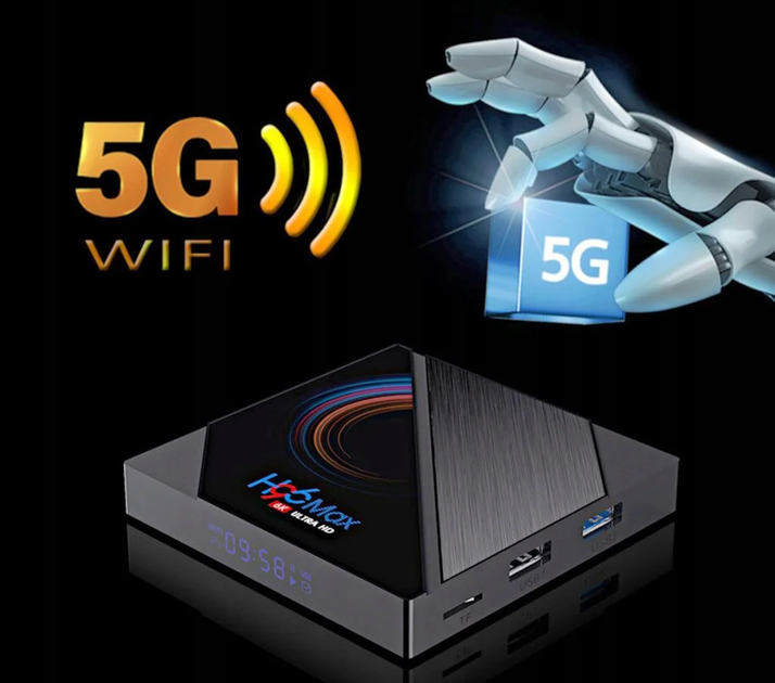 Приставка смарт Eny h616 quad-core arm cortex-a53 4/32 ГБ Android 10 Чорна (КМ-1361) - зображення 8