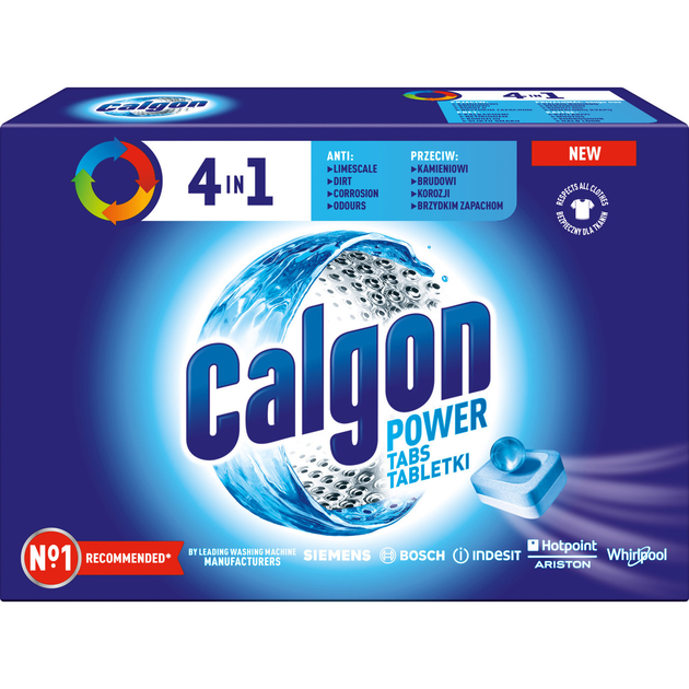 Таблетки Calgon для запобігання накипу і пом'якшення води 1 шт (5011417544150) - зображення 1
