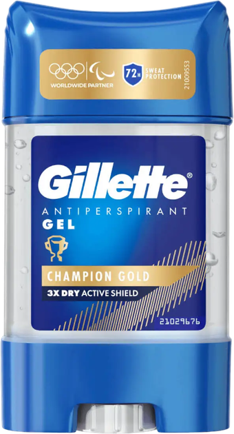 Dezodorant Gillette Champion Gold antyperspiracyjny w żelu 70 ml (8700216380751) - obraz 1