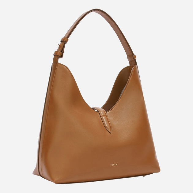 Torebka hobo damska ze skóry naturalnej Furla WB01499BX3104RY0001007 Brązowa (8050597546322) - obraz 3