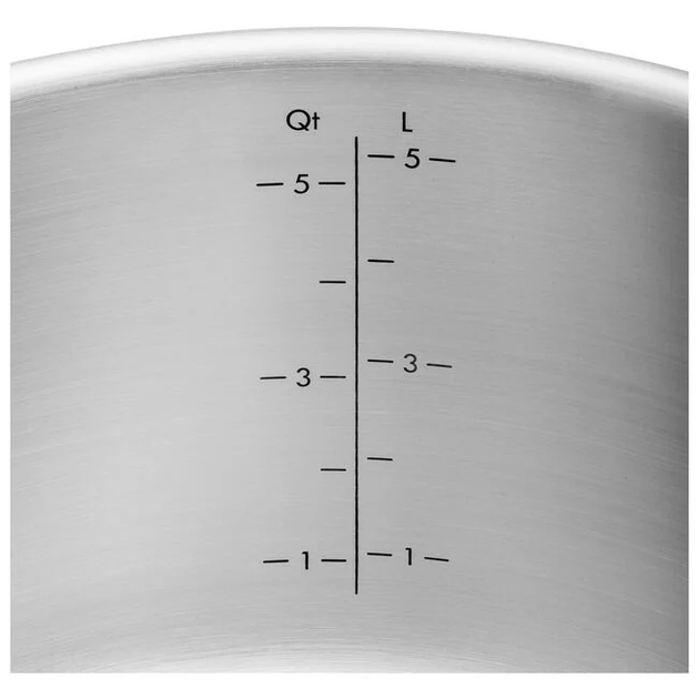 Набор кастрюль Zwilling Pure из 5 предметов серебристый нержавеющая сталь для индукции - Фото 4 Набор кастрюль Zwilling Pure из 5 предметов серебристый нержавеющая сталь для индукции - изображение 4