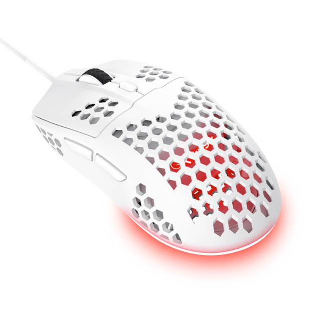 Мишка ігрова Trust GXT 928W Helox дротова RGB White - зображення 2