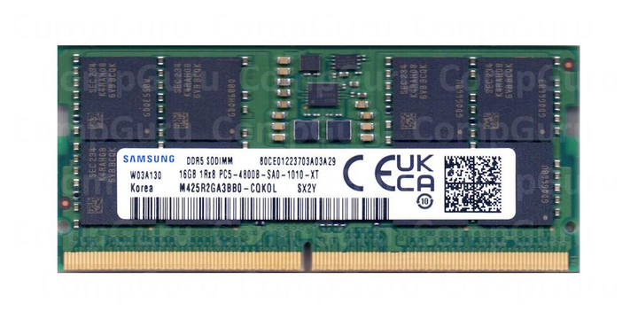 Ноутбучная оперативная память Samsung DDR5 16GB 4800MHz SO-DIMM 1Rx8 ...