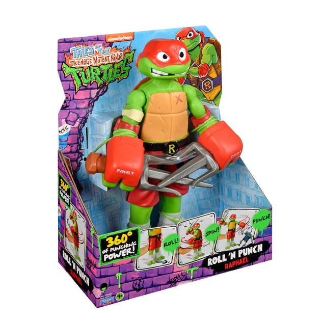 Figurka Playmates Wojownicze Żółwie Ninja Roll N Puch Raphael (43377834199) - obraz 2