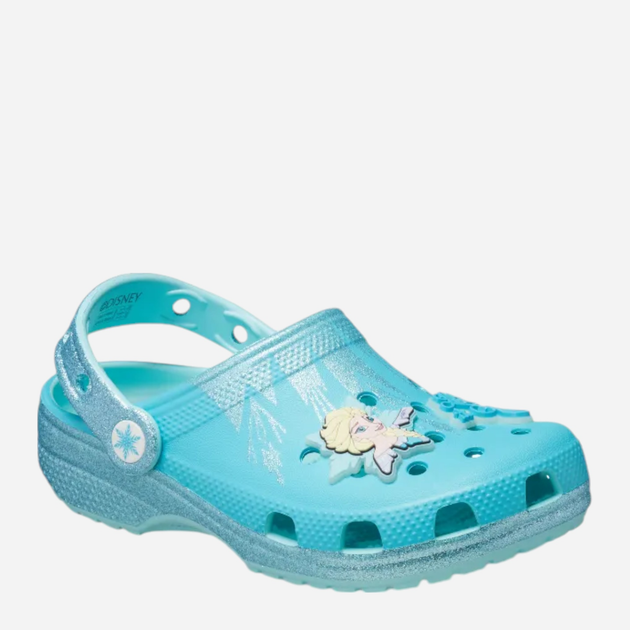 Дитячі крокси для дівчинки Crocs Classic Frozen Elsa Clog Kids 210235-90H 32-33 Різнокольорові (196265808106) - зображення 2