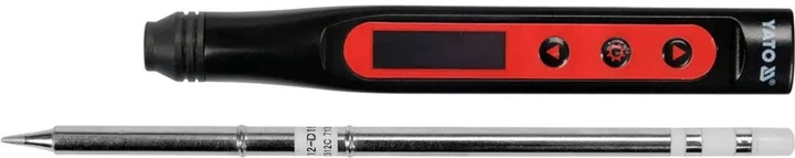 Przenośna lutownica cyfrowa YATO 65W grot T12 (YT-82490) - obraz 3