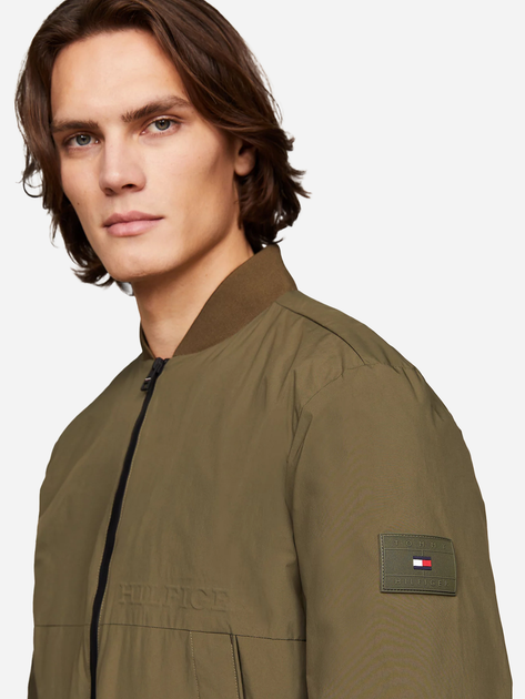 Kurtka bomberka męska Tommy Hilfiger thmw0mw34455rbn 2XL Oliwkowa (8720646396337) - obraz 4