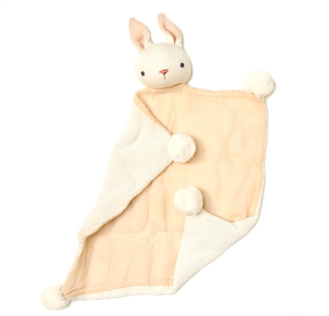 Подарунковий набір ThreadBear Cream Bunny 22 см + м'яка іграшка + брязкальце (5060588640802) - зображення 2